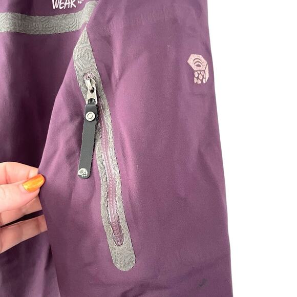 Mountain Hardwear Windstopper Softshell Jacket | Purple Grey Size Small - Picture 6 of 10
